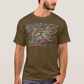 Tokyo Subway Map -  Map of the Tokyo Subway System Tシャツ