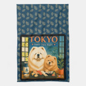 TOKYO SUSHI DATE NIGHT  Art Muse  -Chow キッチンタオル (縦)