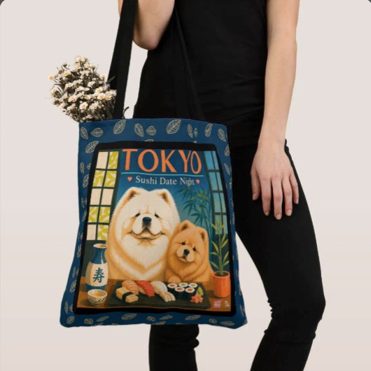 TOKYO SUSHI DATE NIGHT Art Muse -Chow トートバッグ
