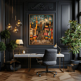 Tokyo: The Heart of Japan - Whimsical Art ポスター