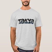 Tokyo Wave Graphic Men’s T-Shirt | Japanese Ocean