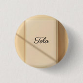 Tola Modern Name Button – Personalized Wall Print 缶バッジ (正面)