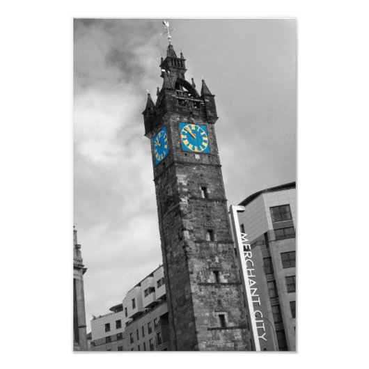 Tolbooth Steeple, Glasgow,スコットランド写真プリント フォトプリント (正面)