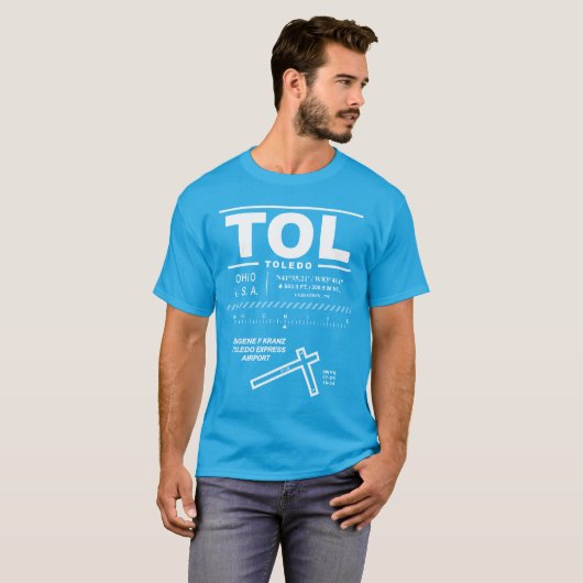Toledo Express Airport TOL Tシャツ (正面フル)
