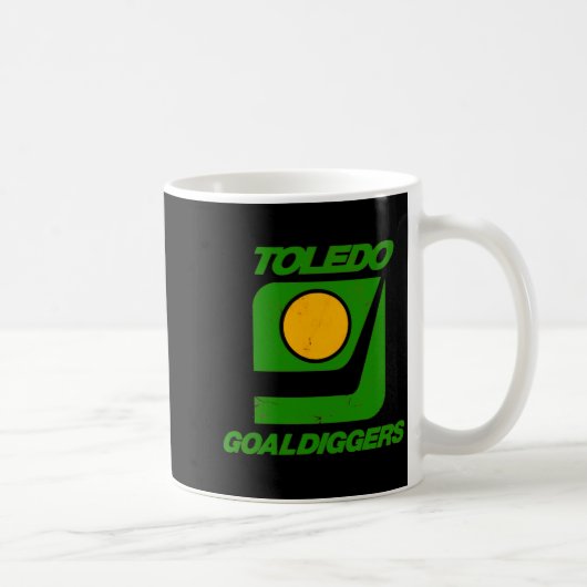 Toledo Goaldiggers 70s80s Hockey Team  コーヒーマグカップ (右)