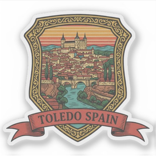 Toledo Spain Alcazar Travel シール (正面)