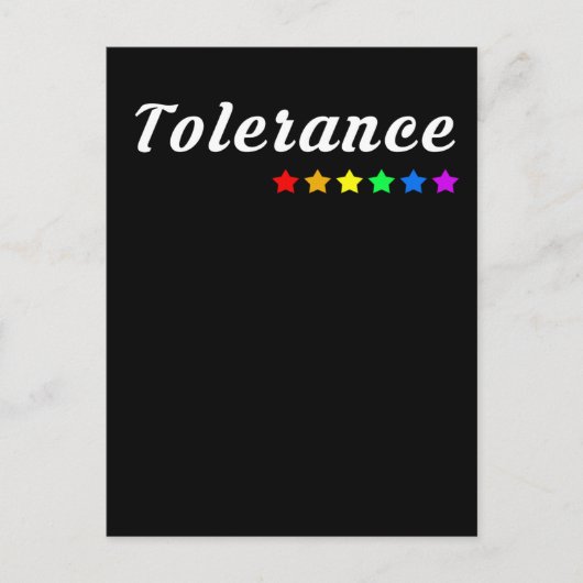 Tolerance | LGBTQ+ Pride Postkarte ポストカード (正面)