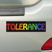 TOLERANCE RAINBOW -.png バンパーステッカー (車上)