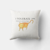 Tolerant Apathetic Orange Cat クッション (裏面)