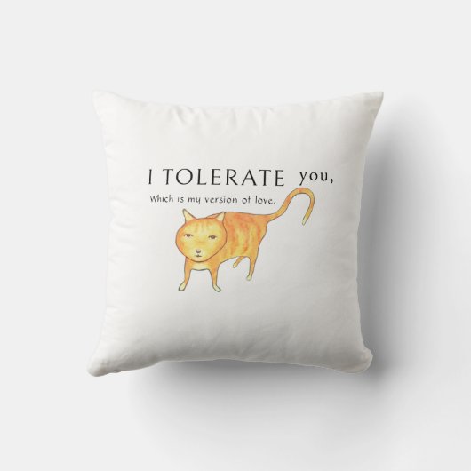 Tolerant Apathetic Orange Cat クッション (裏面)