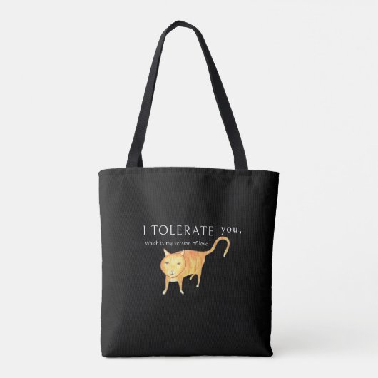 Tolerant Apathetic Orange Cat トートバッグ (裏面)