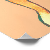 Tolerant Apathetic Orange Cat ポスター (角)