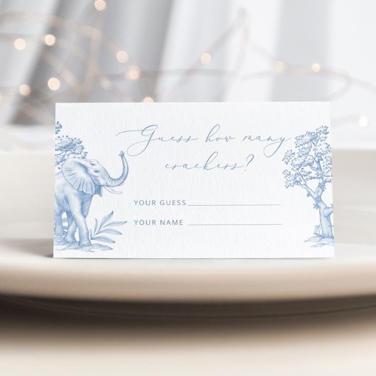 Tolie de jouy Safariクラッカー数 エンクロージャーカード