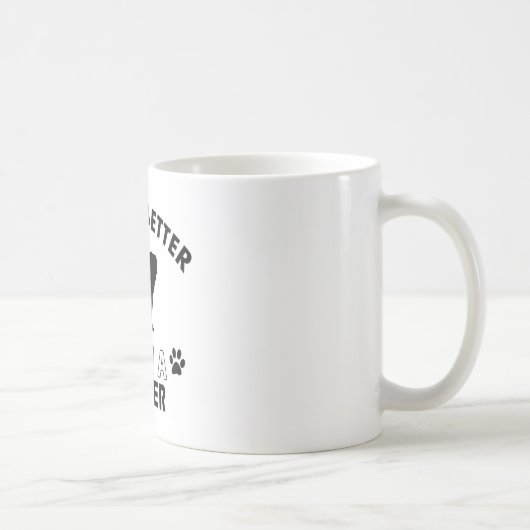 Toller犬の品種デザイン コーヒーマグカップ (右)