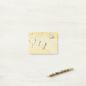 Tolouse-Lautrec Dancing Girls Yellow Poster Art ポストイット (デスク上)