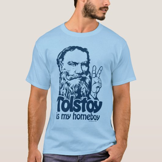 Tolstoyは私の同郷人のTシャツです Tシャツ (正面)