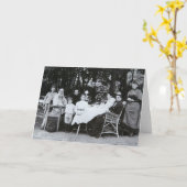 Tolstoy作家レオN.の家族のポートレート カード (黄色い花)