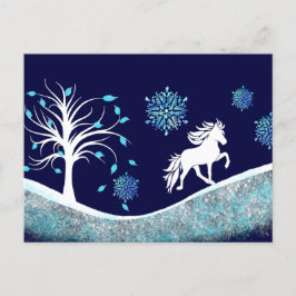 Tölter im Schnee ポストカード