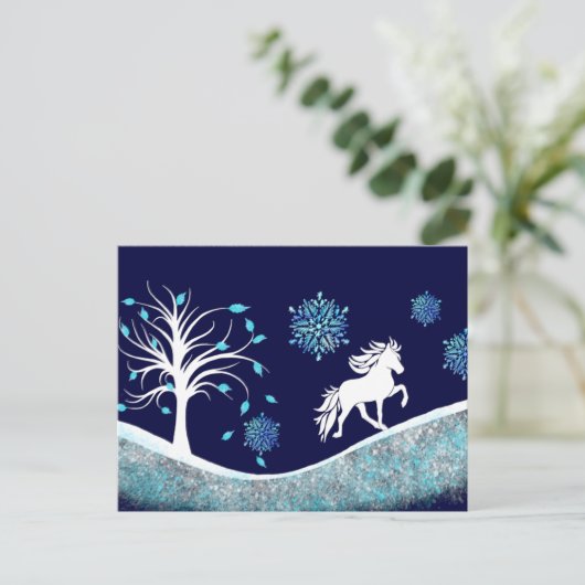 Tölter im Schnee ポストカード (スタンド正面)