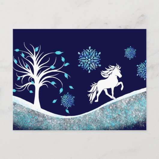 Tölter im Schnee ポストカード (正面)