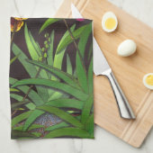 Tolumnia Equitant Oncidiumの蘭の台所タオル キッチンタオル (四つ折り)