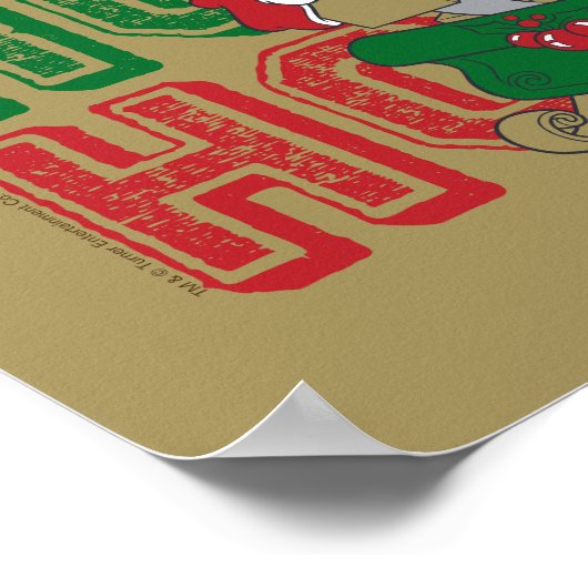 TomとJerryがそりにプレゼントを届ける ポスター (角)