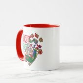 TomとJerryがそりにプレゼントを届ける マグカップ (正面左)