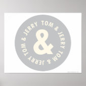 TomとJerry Roundロゴ1 ポスター (正面)