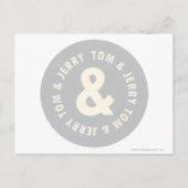 TomとJerry Roundロゴ1 ポストカード (正面)