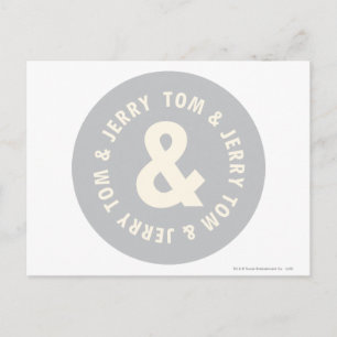 TomとJerry Roundロゴ1 ポストカード