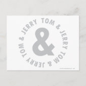 TomとJerry Roundロゴ2 ポストカード (正面)