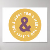 TomとJerry Roundロゴ3 ポスター (正面)