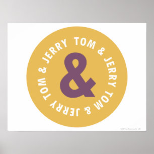 TomとJerry Roundロゴ3 ポスター