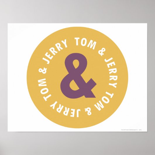 TomとJerry Roundロゴ3 ポスター (正面)