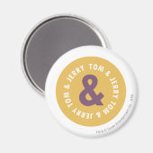 TomとJerry Roundロゴ3 マグネット (正面/裏面)