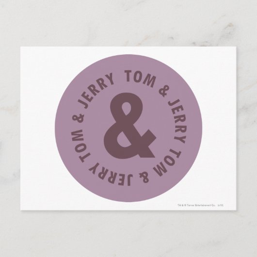 TomとJerry Roundロゴ7 ポストカード (正面)