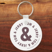 TomとJerry Roundロゴ8 キーホルダー (正面)