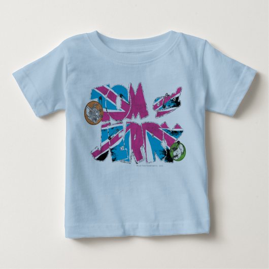 TomとJerry UK Overload ベビーTシャツ (正面)
