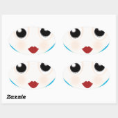 Tom 楕円形シール (シート)