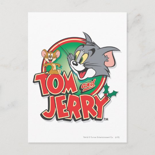 Tom And Jerry クラシック Logo ポストカード Zazzle Co Jp