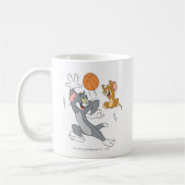 Tom and Jerry Basketball 1 コーヒーマグカップ (左)