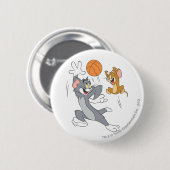 Tom and Jerry Basketball 1 缶バッジ (正面&裏面)