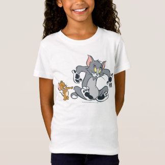 Tom and Jerry Black Paw Cat Tシャツ