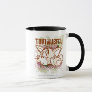 Tom and Jerry Brown and Green マグカップ