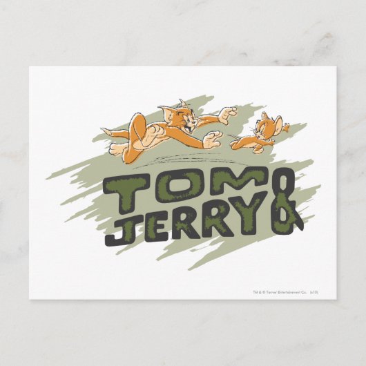 Tom and Jerry Chase Logo ポストカード (正面)