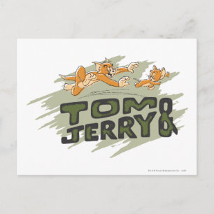 Tom and Jerry Chase Logo ポストカード
