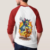 Tom and Jerry Classic Cartoon Chase T-Shirt Tシャツ (裏面)