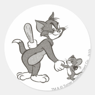 Tom And Jerry Deceitful Handshake ラウンドシール
