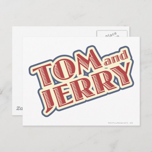 Tom and Jerry Logo ポストカード (正面/裏面)