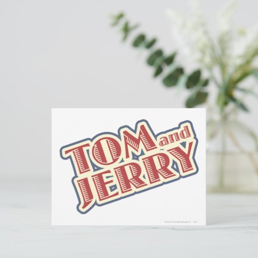 Tom and Jerry Logo ポストカード (スタンド正面)